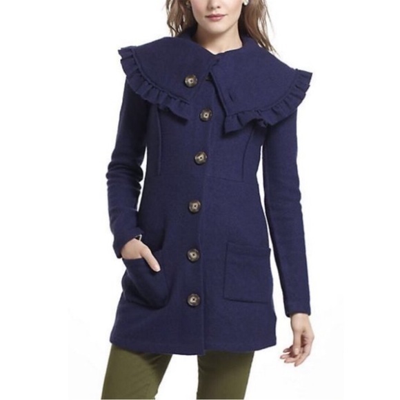 Anthropologie Jackets & Blazers - Navy wool HWR Herlev Anthropologie coat